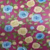 The Sedin printing series features bright rose prints on 100% polyester fabric with PVC foam at the bottom Specification image